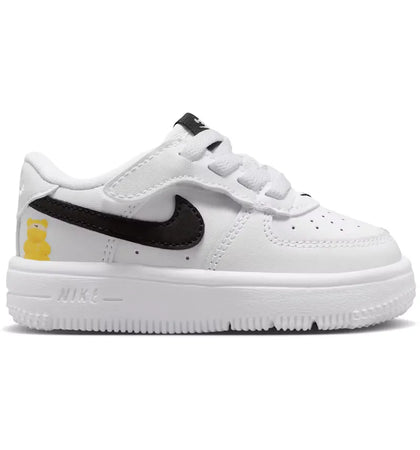Nike Force 1 Low EasyOn White Black Yellow Bear (TD) - authentic Nike sneakers