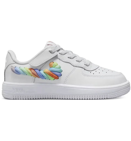 Nike Force 1 Low LV8 EasyOn White Terra Blush Vapor Green Multi-Color (PS) - authentic Nike sneakers