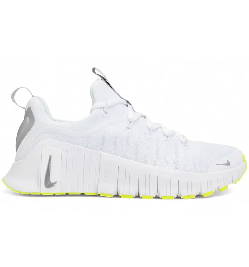 Nike Free Metcon 6 White Volt Metallic Silver (Women's) - vue 360