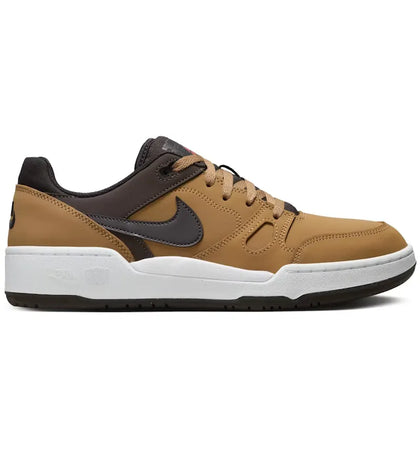 Nike Full Force Low Premium Flax Baroque Brown White Velvet Brown - authentic Nike sneakers