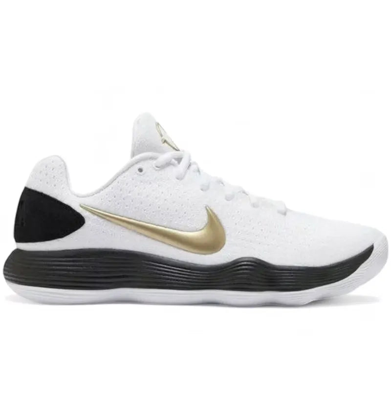 Nike Hyperdunk 2017 Low White Metallic Gold Black - vue 360