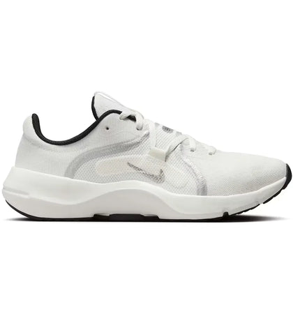 Nike In-Season TR 13 Premium Summit White Sail Black Metallic Silver (Women's) - authentic Nike sneakers
