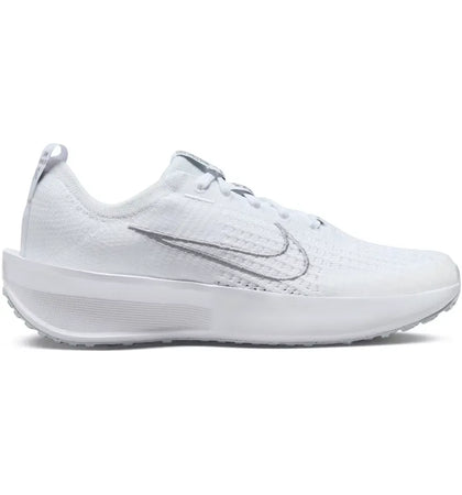 Nike Interact Run White Pure Platinum Metallic Silver (Women's) - authentic Nike sneakers