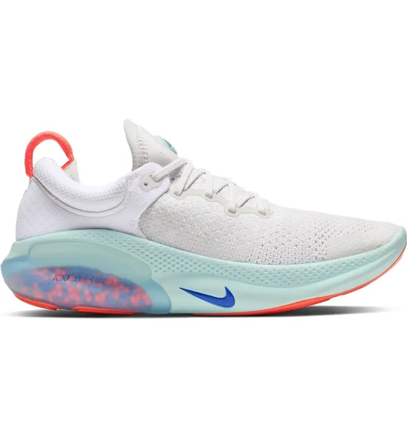 Nike Joyride Run Flyknit White Bright Mango Racer Blue (Women's) - vue 360