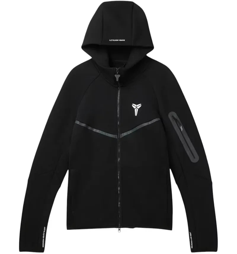 Nike Kobe Bryant Tech Fleece Windrunner Full Zip Jacket Black/White - vue 360