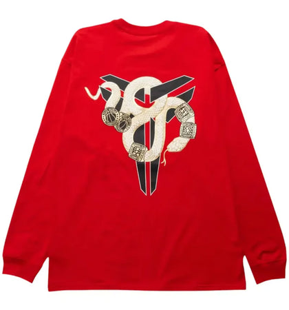 Nike Kobe Bryant Year of Mamba Max90 Long-Sleeve T-shirt Red - authentic Nike apparel