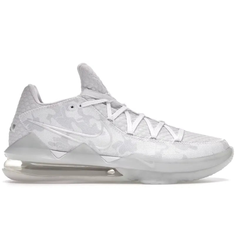 Nike LeBron 17 Low White Camo - vue 360