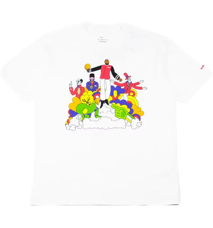 Nike LeBron James Heat Wave T-shirt White - authentic Nike apparel