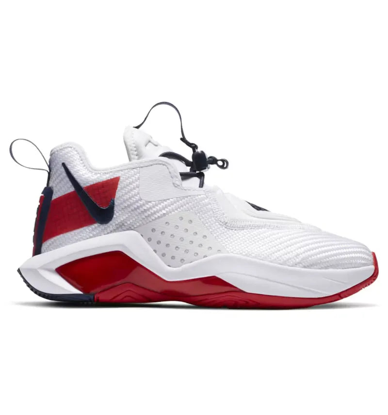 Nike LeBron Solder 14 White University Red (GS) - vue 360