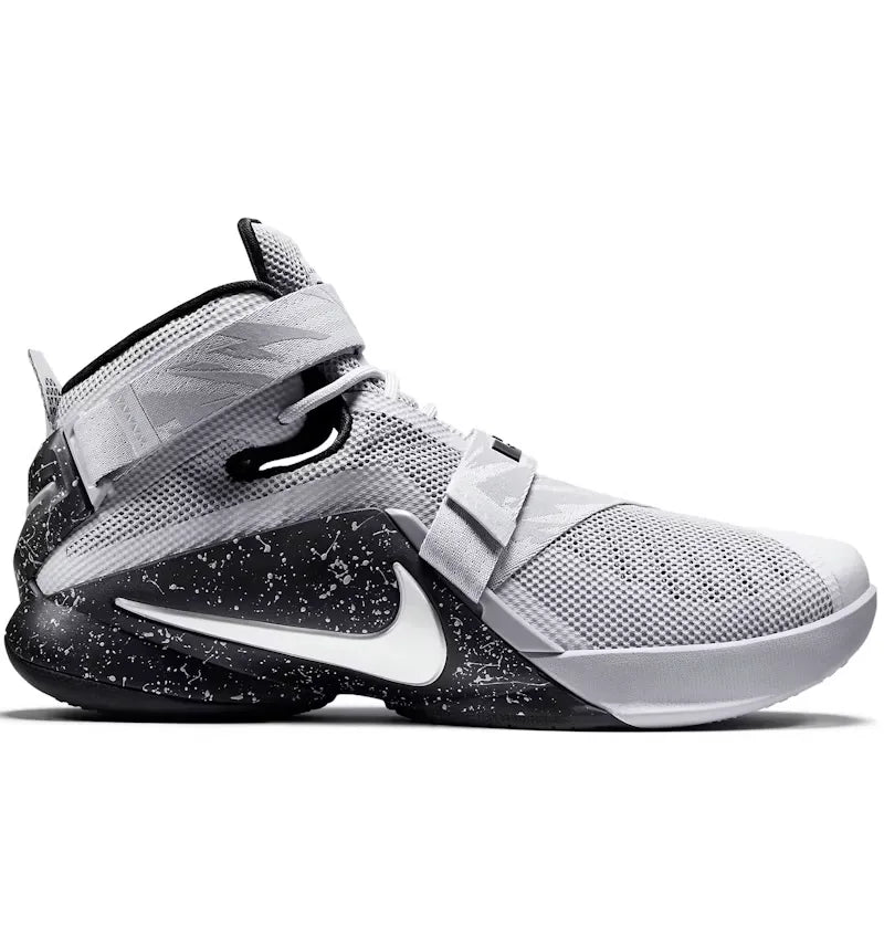 Nike LeBron Soldier 9 Wolf Grey White Black - vue 360