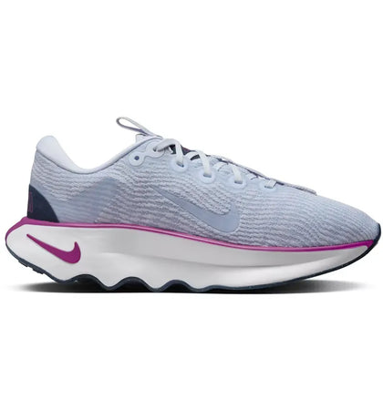Nike Motiva Football Grey Hot Fuchsia Armory Navy (Women's) - authentic Nike sneakers