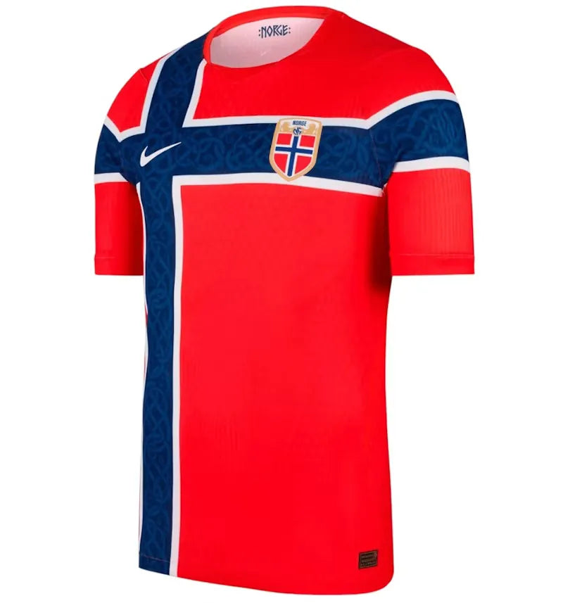 Nike Norway National Team 2026 Match Home Aero-FIT Jersey Chile Red/White/Chile Red/White - vue 360