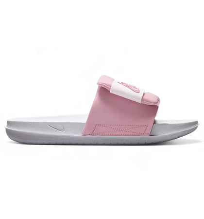 Nike Offcourt Adjust Slide White Elemental Pink (Women's) - authentic Nike sneakers