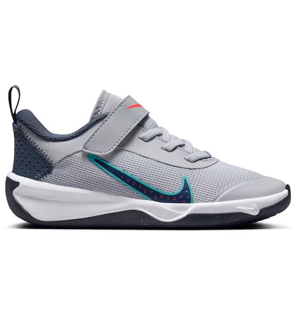 Nike Omni Multi-Court Wolf Grey Bright Crimson Dusty Cactus Thunder Blue (PS) - authentic Nike sneakers