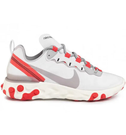 Nike React Element 55 Sail Phantom University Red (Women's) - authentic Nike sneakers
