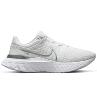 Nike React Infinity Run Flyknit 3 White Metallic Silver (Women's)