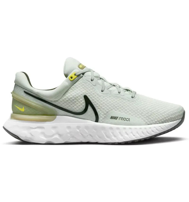 Nike React Miler 3 Light Silver Sequoia - vue 360