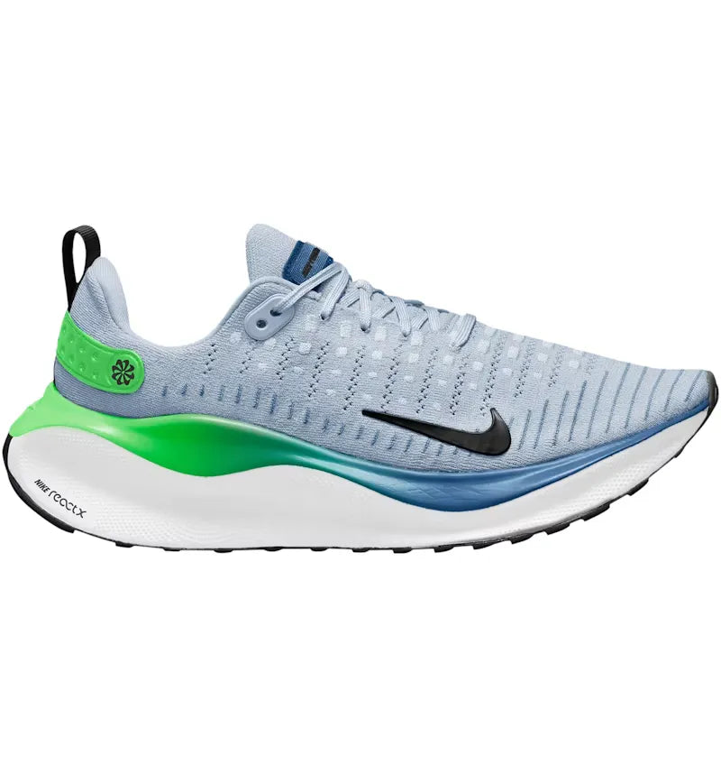 Nike ReactX Infinity Run 4 Light Armory Blue Lime - vue 360
