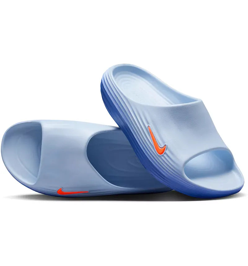 Nike ReactX Rejuven8 Slide Hydrogen Blue Crystal Orange - vue 360