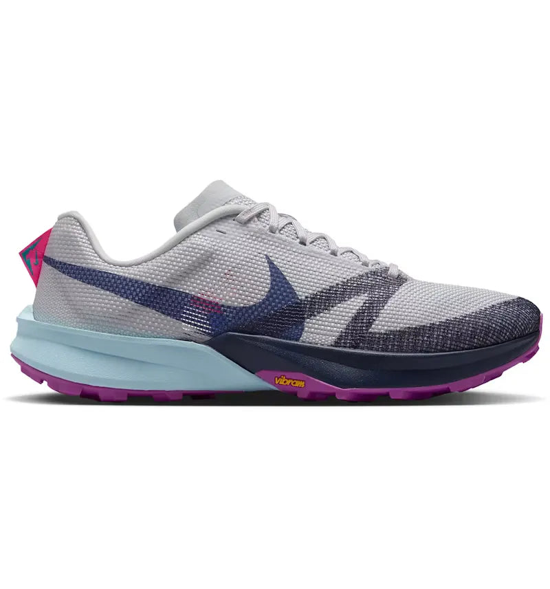 Nike ReactX Terra Kiger 10 Platinum Sapphire Glacier Blue Navy - vue 360