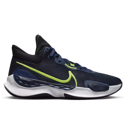 Nike Renew Elevate 3 Black Navy Volt - authentic Nike sneakers