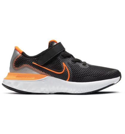 Nike Renew Run Black Total Orange (PS) - authentic Nike sneakers