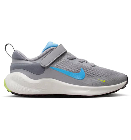 Nike Revolution 7 Cement Grey Light Carbon Volt University Blue (PS) - authentic Nike sneakers