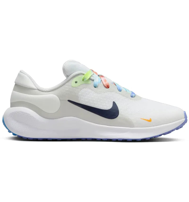 Nike Revolution 7 Next Nature SE White Photon Dust Vapor Green Midnight Navy (GS) - vue 360