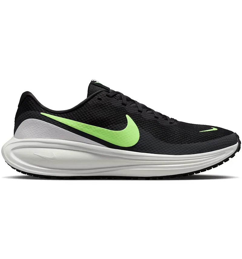 Nike Revolution 8 Black Summit White Lime Blast - vue 360