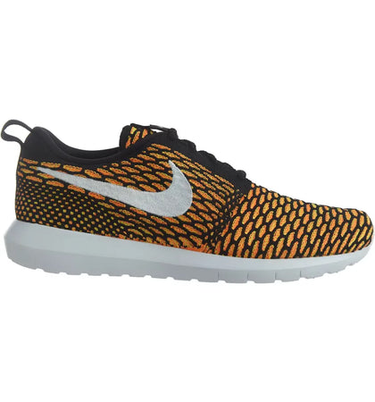 Nike Roshe Nm Flyknit Black/White-Total Orange-Volt - authentic Nike sneakers