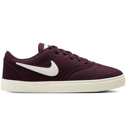 Nike SB Check Canvas Burgundy Crush Sail (GS) - authentic Nike sneakers