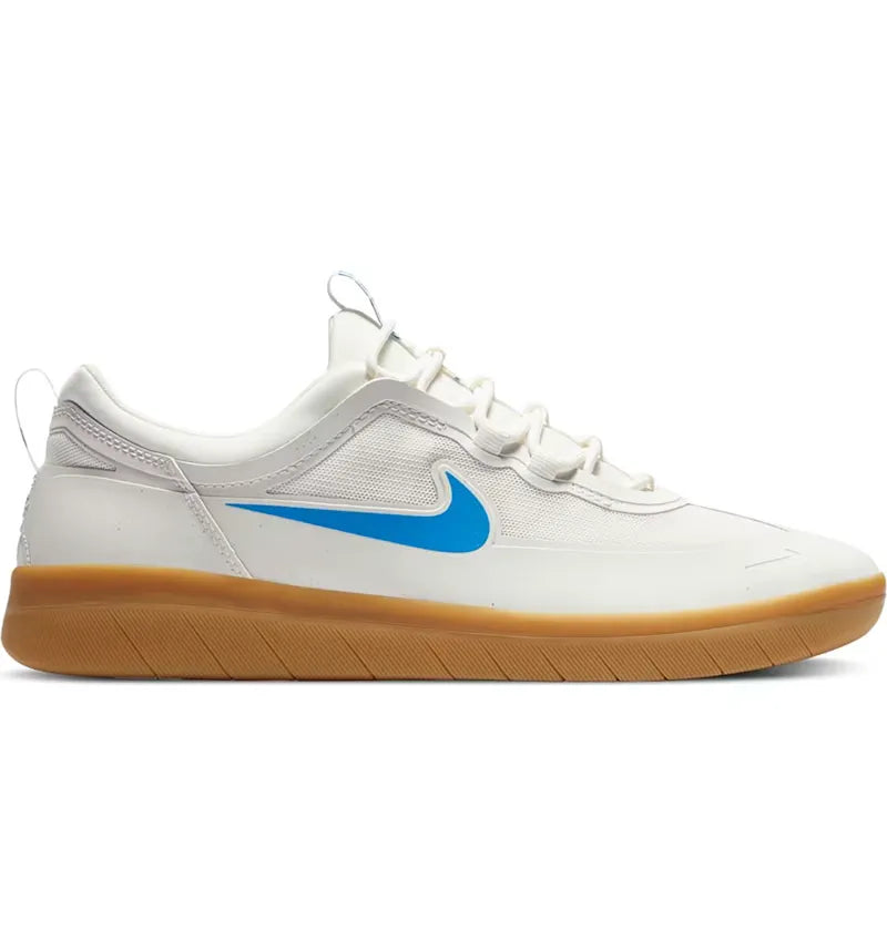 Nike SB Nyjah Free 2 White Light Photo Blue Gum - vue 360