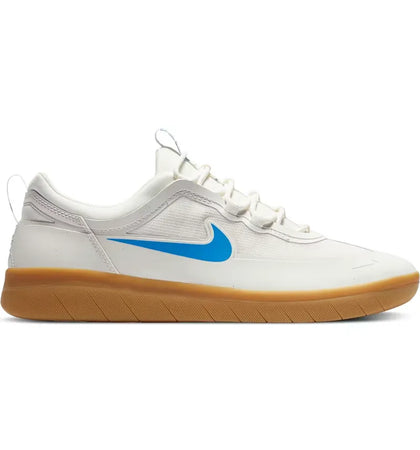Nike SB Nyjah Free 2 White Light Photo Blue Gum - authentic Nike sneakers