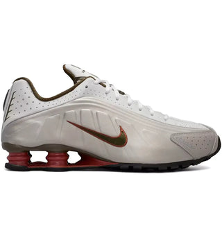 Nike Shox R4 Grey Dark Hazel Dusty Peach - authentic Nike sneakers