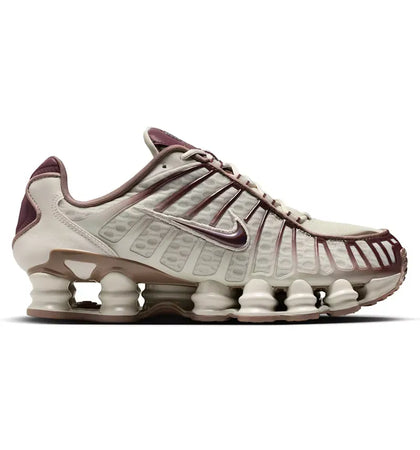 Nike Shox TL Light Bone Burgundy Crush (Women's) - authentic Nike sneakers
