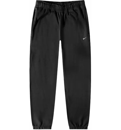 Nike Solo Swoosh Fleece Pants Black/White - authentic Nike apparel