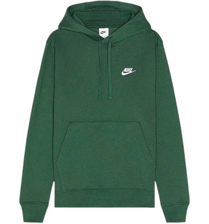 Nike Sportswear Club Fleece Pullover Hoodie Dark Green/White - authentic Nike apparel