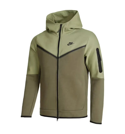Nike Sportswear Tech Fleece Hoodie Alligator/Medium Olive/Black - authentic Nike apparel
