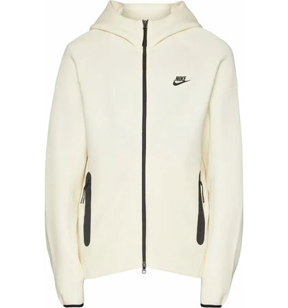 Nike Sportswear Tech Fleece Windrunner Full-Zip Hoodie Coconut Milk/Black - authentic Nike apparel
