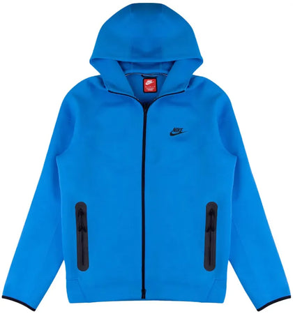 Nike Sportswear Tech Fleece Windrunner Full-Zip Hoodie Light Photo Blue - authentic Nike apparel