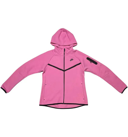 Nike Sportswear Women's Tech Fleece Full Zip Hoodie Playful Pink - authentic Nike apparel