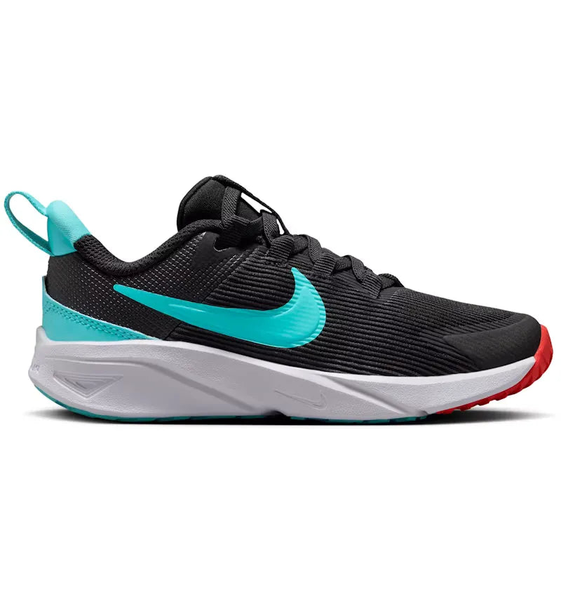 Nike Star Runner 4 Black Bright Crimson White Dusty Cactus (PS) - vue 360