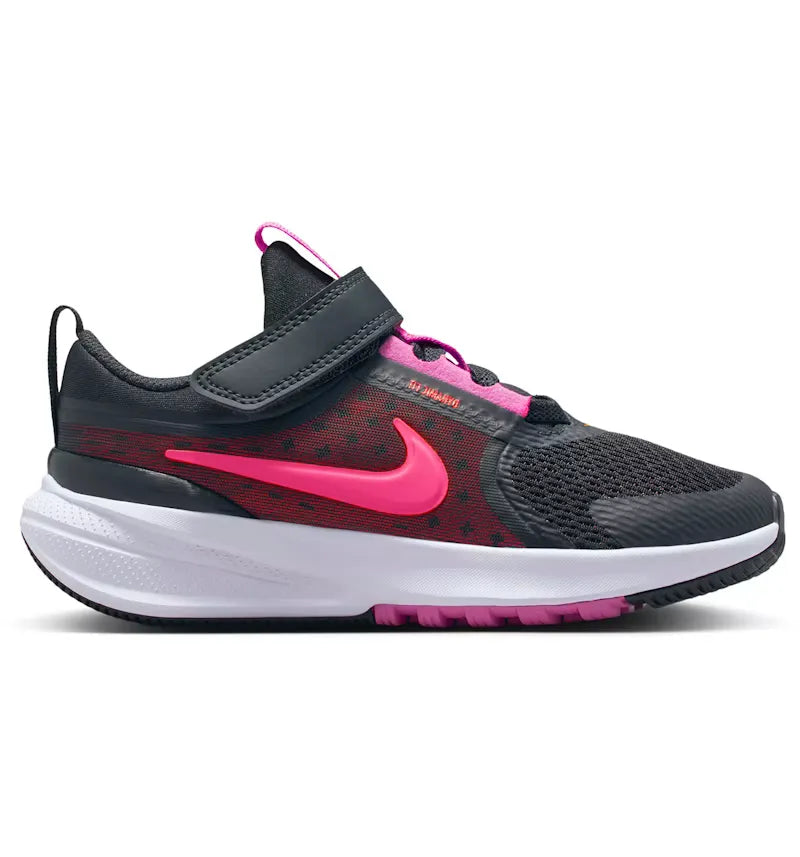 Nike Star Runner 5 Off Noir Playful Pink Bright Crimson Hyper Pink (PS) - vue 360