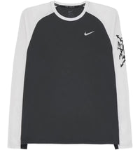 Nike Stride Men's Dri-FIT Waffle Crew-Neck Running Top Anthracite/Platinum Tint/Black