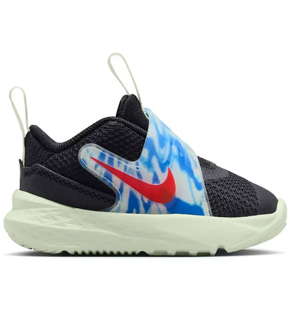 Nike Team Hustle D 12 Black Royal Volt Bright Crimson (TD) - authentic Nike sneakers