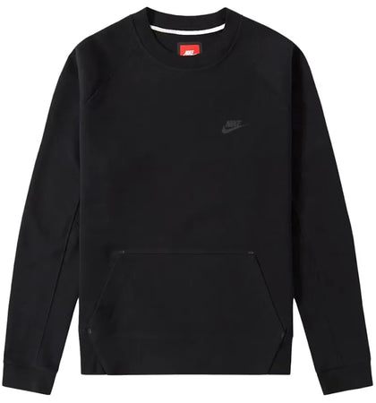 Nike Sportswear Tech Fleece Crewneck Black - authentic Nike product