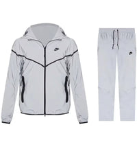 Nike Tech Woven Flash Jacket & Pant Set Reflect Silver/Black