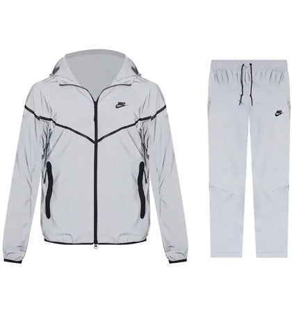 Nike Tech Woven Flash Jacket & Pant Set Reflect Silver/Black - authentic Nike apparel