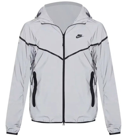 Nike Tech Woven Flash Jacket Reflect Silver/Black - authentic Nike apparel