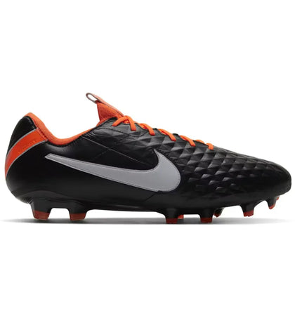 Nike Tiempo Legend 8 Elite FG Black Total Orange - authentic Nike sneakers